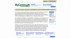Desktop Screenshot of mycareer.pk